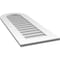 Ekena Millwork Round Top Surface Mount PVC Gable Vent: Non-Functional, w/ 3-1/2"W x 1"P Standard Frame, 16"W x 42"H GVPRT16X4201SN - alternate 3